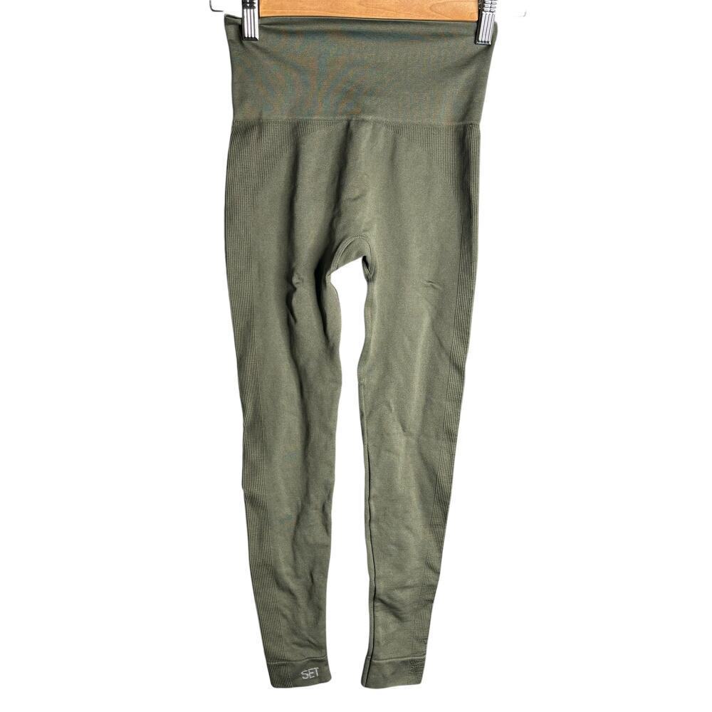 SET Active Sculptflex Leggings Olive Size XS / S - Picture 4 of 6